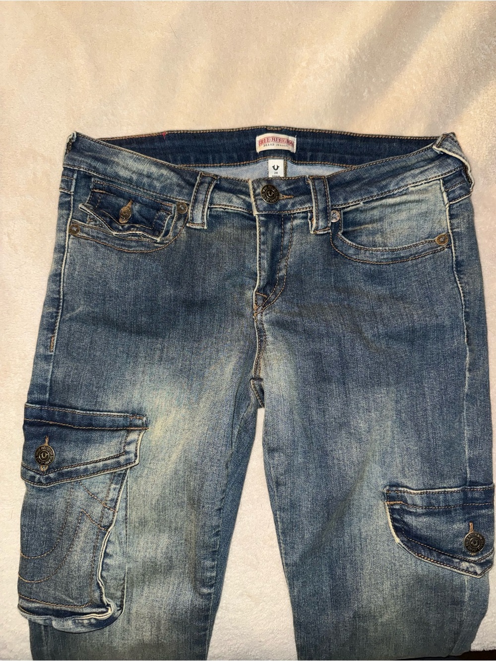 True Religion Women's Becca Low rise Cargo Bootcut - Picture 5 of 5